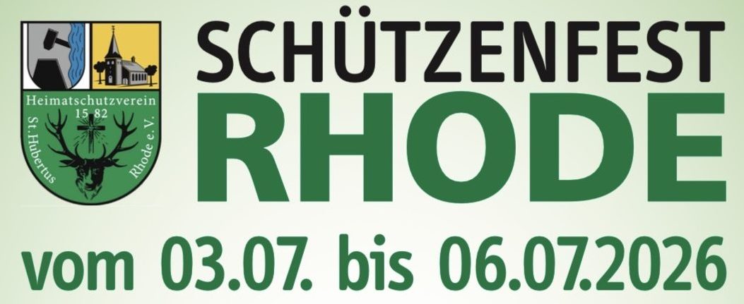 Ablauf Schützenfest Rhode 2026